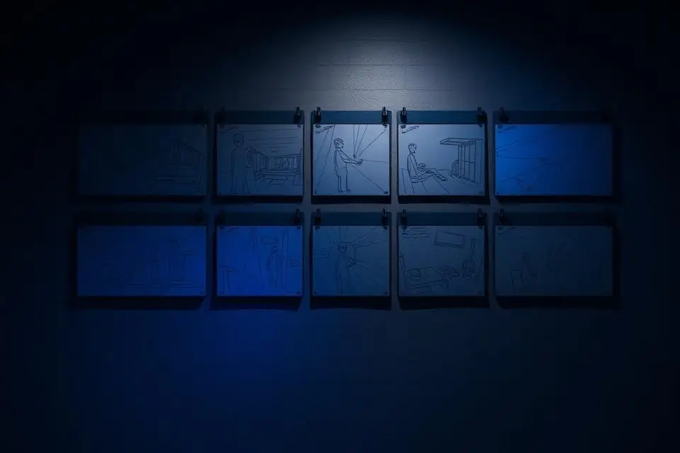 Storyboard stage of our animation production process